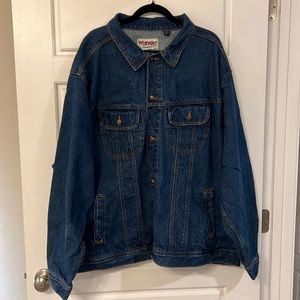Wrangler men’s unlined denim jacket, 4x